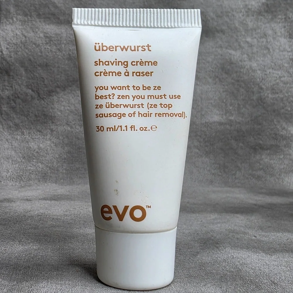 (X12) Evo Uberwurst Shaving Creme 1.1 fl oz Travel Size Sealed